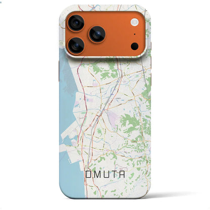 【大牟田（福岡県）】地図柄iPhoneケース（バックカバータイプ）