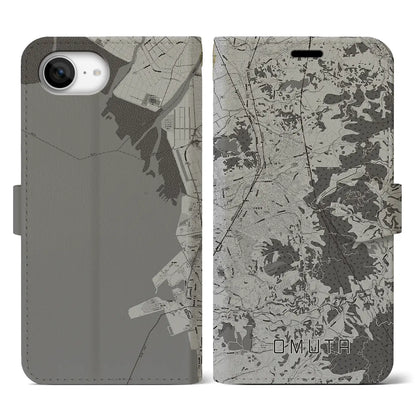 【大牟田（福岡県）】地図柄iPhoneケース（手帳タイプ）