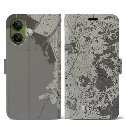 【大牟田（福岡県）】地図柄iPhoneケース（手帳タイプ）