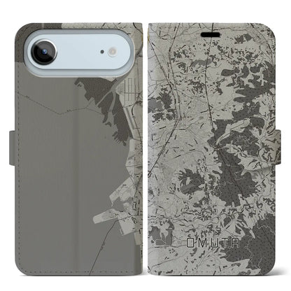 【大牟田（福岡県）】地図柄iPhoneケース（手帳タイプ）