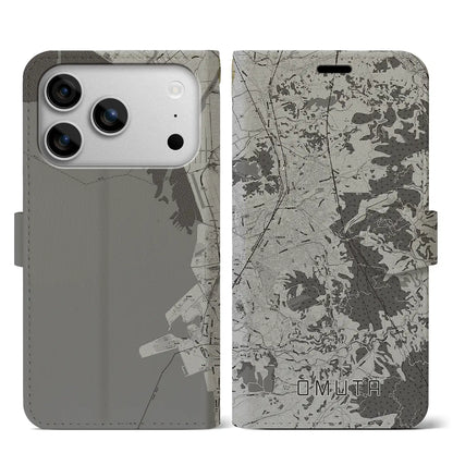 【大牟田（福岡県）】地図柄iPhoneケース（手帳タイプ）