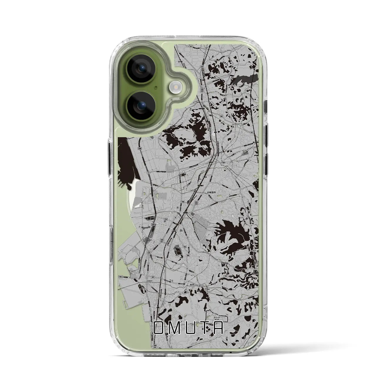 【大牟田（福岡県）】地図柄iPhoneケース（MagSafeタイプ）