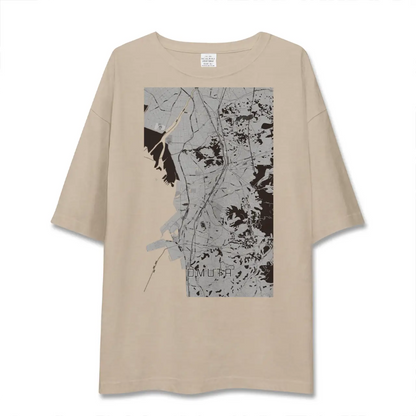 【大牟田（福岡県）】地図柄ビッグシルエットTシャツ