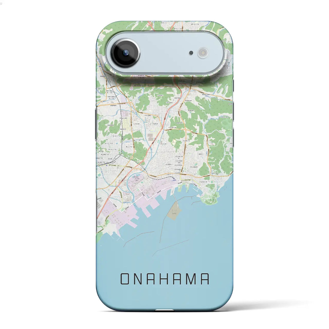 【小名浜(福島県)】地図柄iPhoneケース(バックカバータイプ)ナチュラル・iPhone 17 Pro Max 用