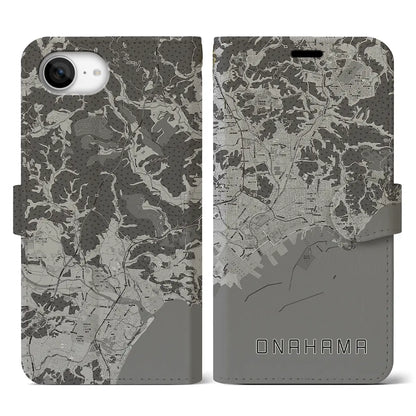 【小名浜（福島県）】地図柄iPhoneケース（手帳タイプ）