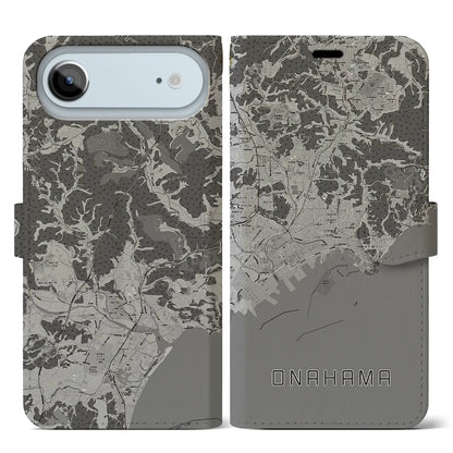 【小名浜（福島県）】地図柄iPhoneケース（手帳タイプ）