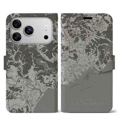 【小名浜（福島県）】地図柄iPhoneケース（手帳タイプ）