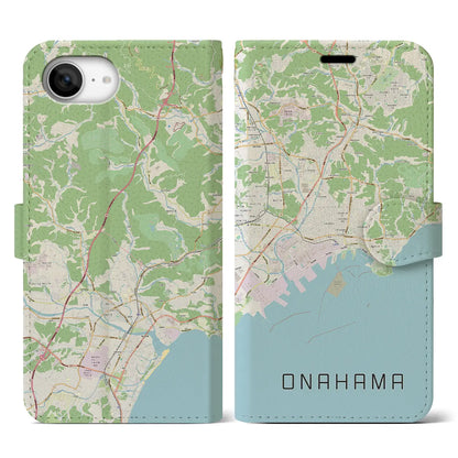 【小名浜（福島県）】地図柄iPhoneケース（手帳タイプ）