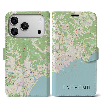 【小名浜（福島県）】地図柄iPhoneケース（手帳タイプ）