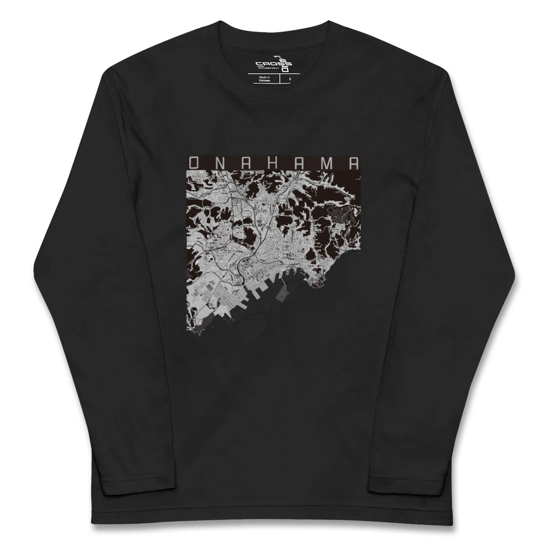 【小名浜（福島県）】地図柄ロングスリーブTシャツ