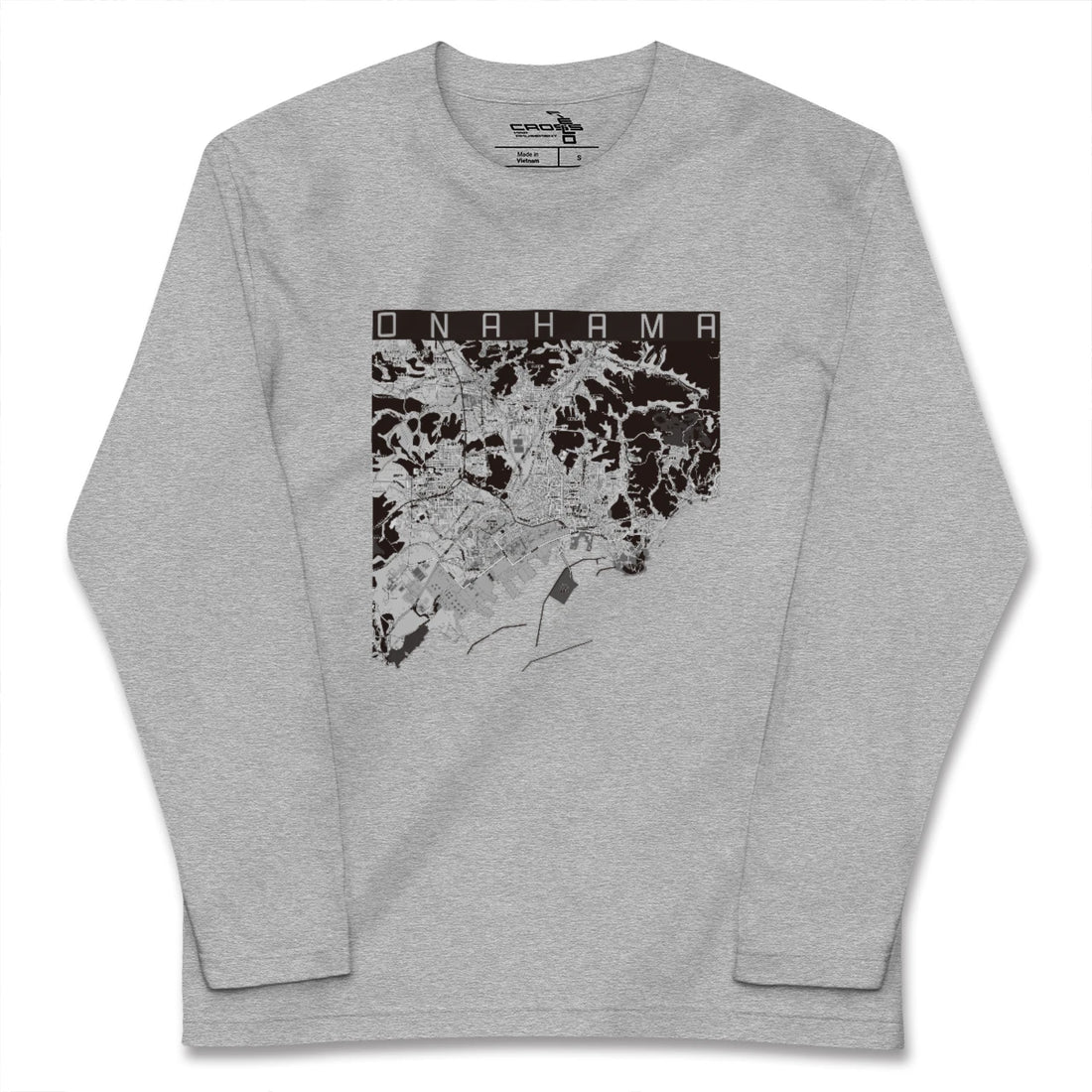 【小名浜（福島県）】地図柄ロングスリーブTシャツ
