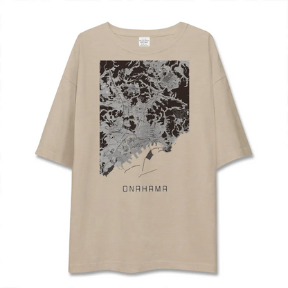 【小名浜（福島県）】地図柄ビッグシルエットTシャツ
