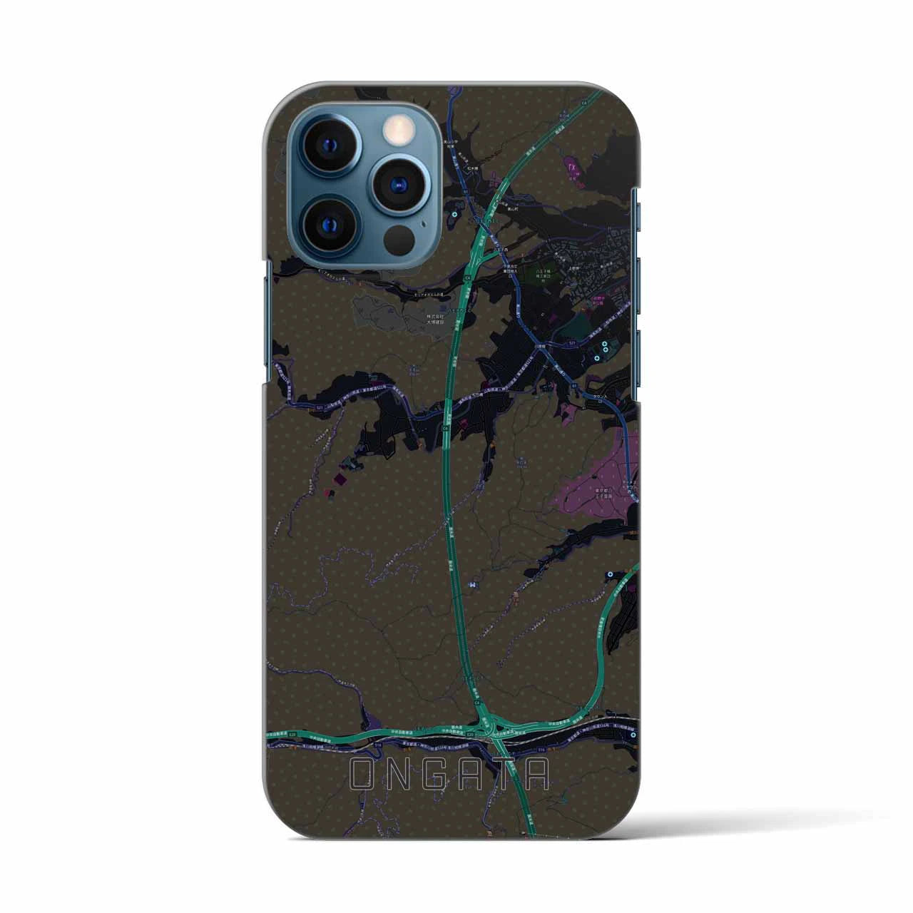 【恩方（東京都）】地図柄iPhoneケース（バックカバータイプ）