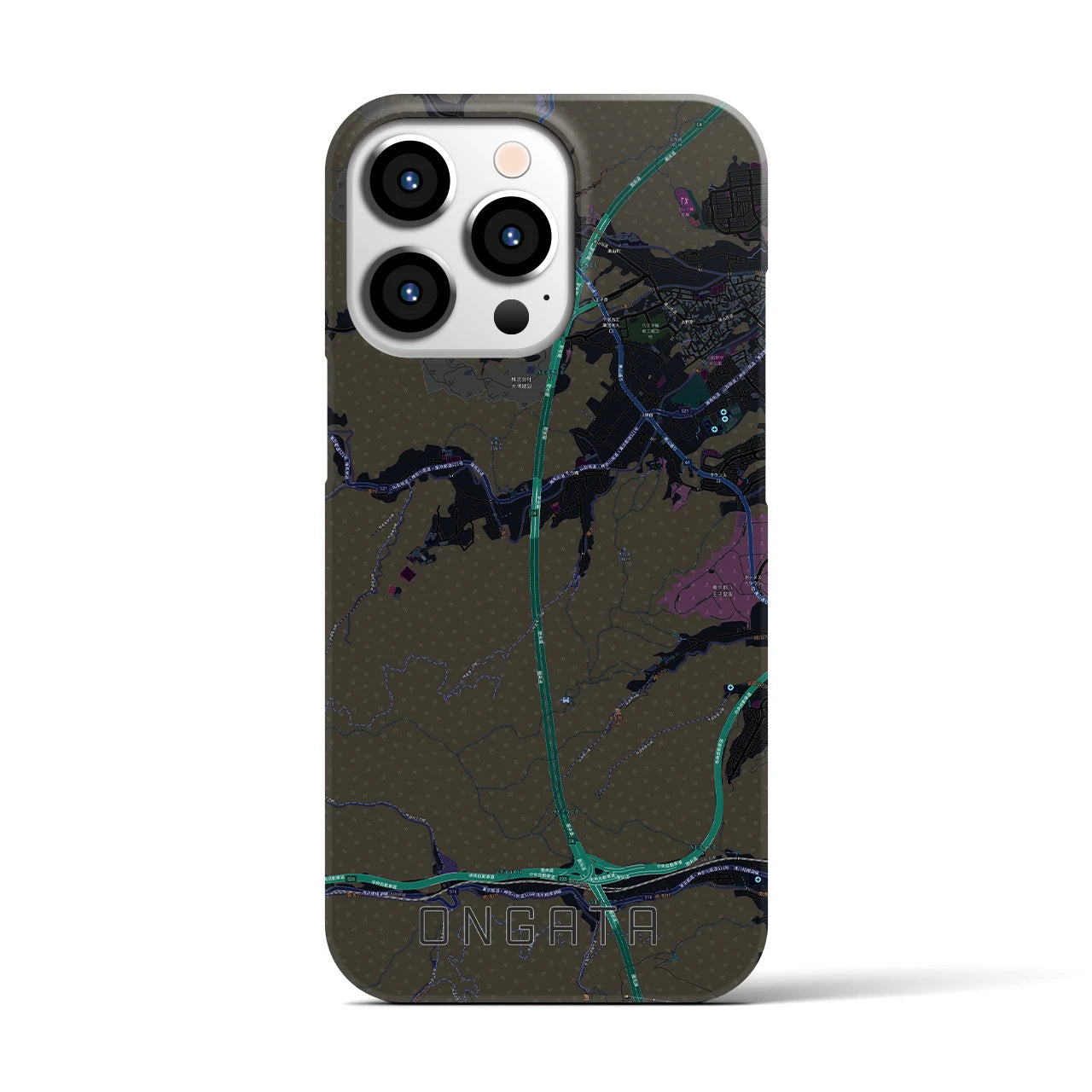 【恩方（東京都）】地図柄iPhoneケース（バックカバータイプ）