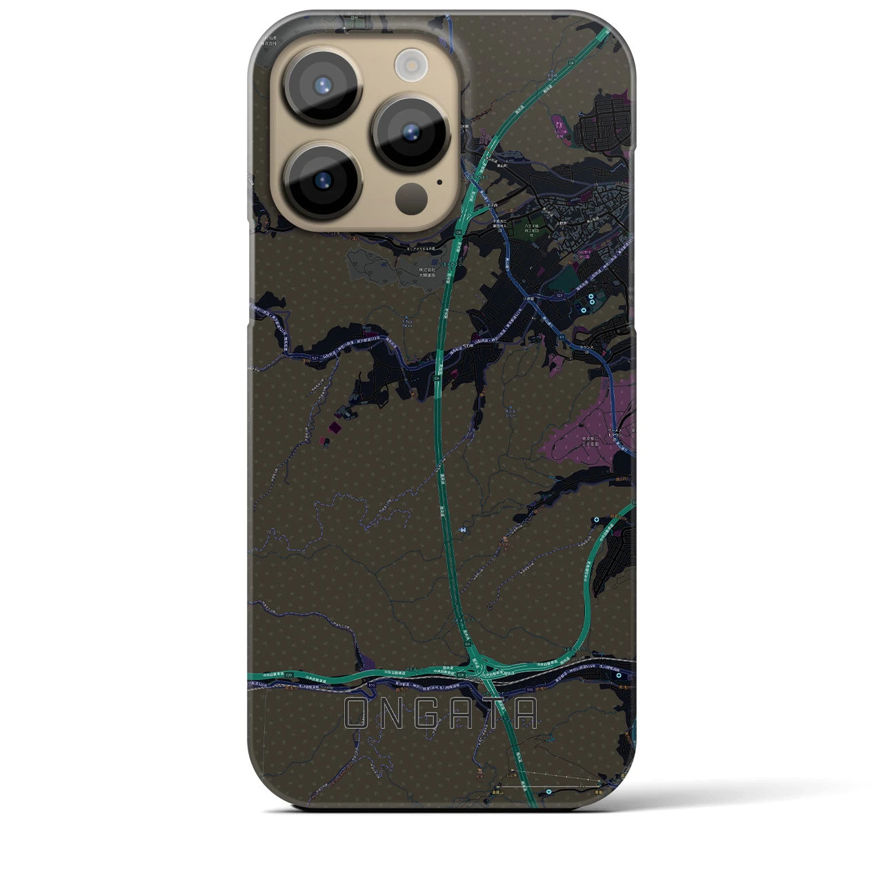 【恩方（東京都）】地図柄iPhoneケース（バックカバータイプ）