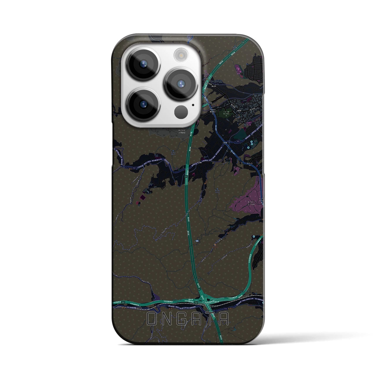 【恩方（東京都）】地図柄iPhoneケース（バックカバータイプ）