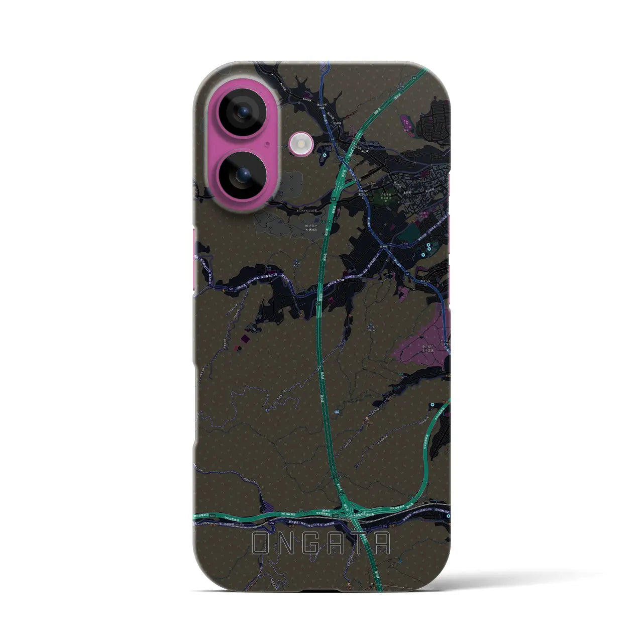 【恩方（東京都）】地図柄iPhoneケース（バックカバータイプ）