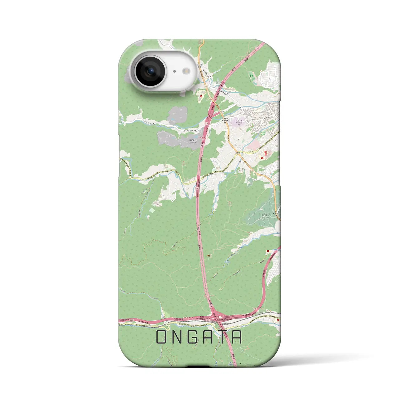 【恩方（東京都）】地図柄iPhoneケース（バックカバータイプ）