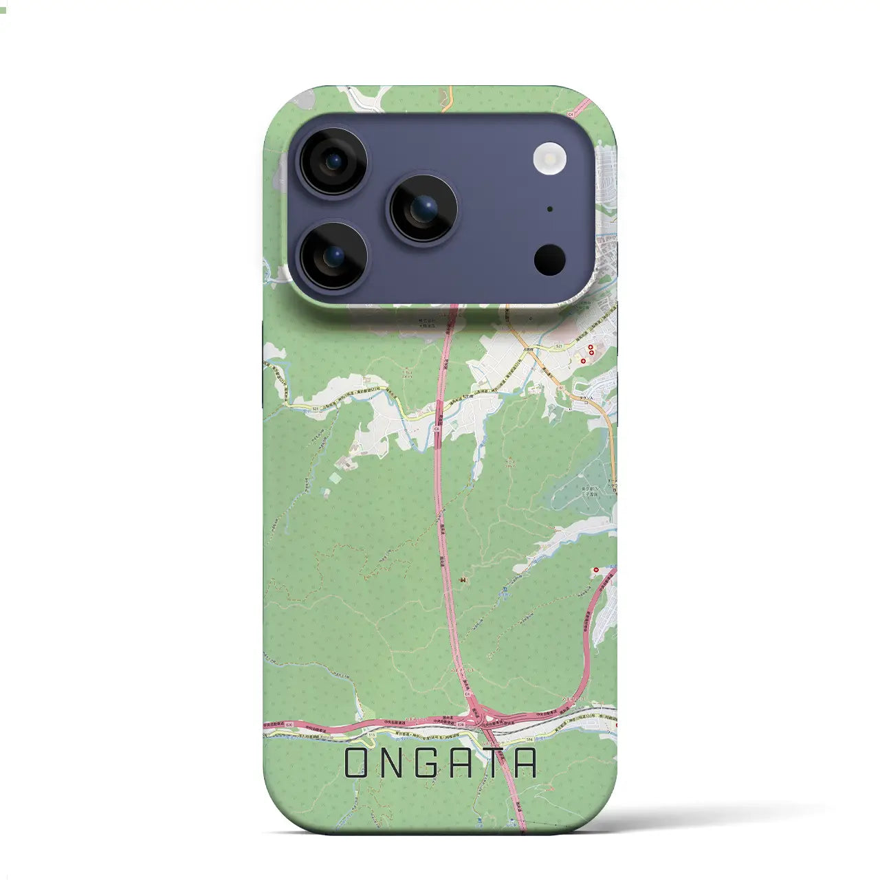 【恩方（東京都）】地図柄iPhoneケース（バックカバータイプ）