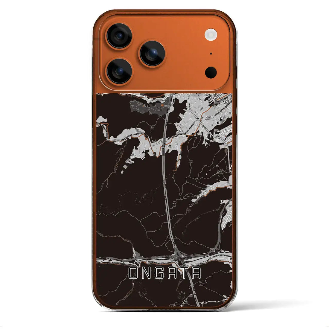 【恩方（東京都）】地図柄iPhoneケース（クリアタイプ）