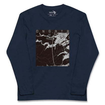 【恩方（東京都）】地図柄ロングスリーブTシャツ