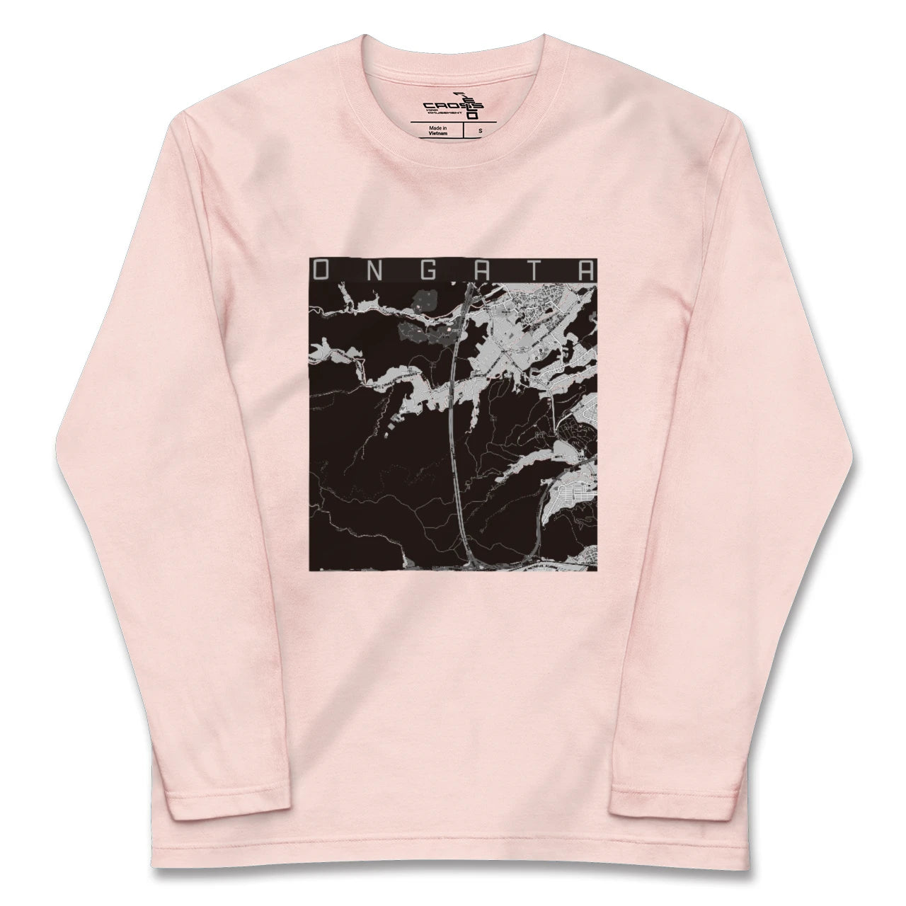 【恩方（東京都）】地図柄ロングスリーブTシャツ