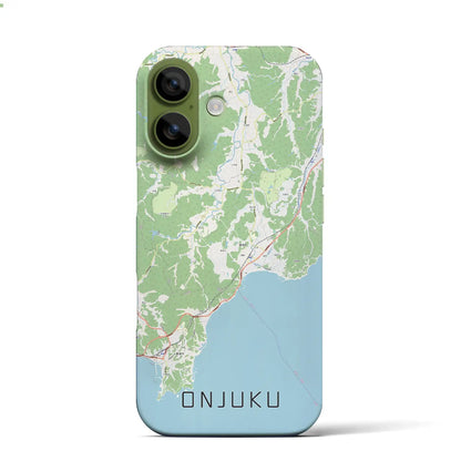 【御宿（千葉県）】地図柄iPhoneケース（バックカバータイプ）