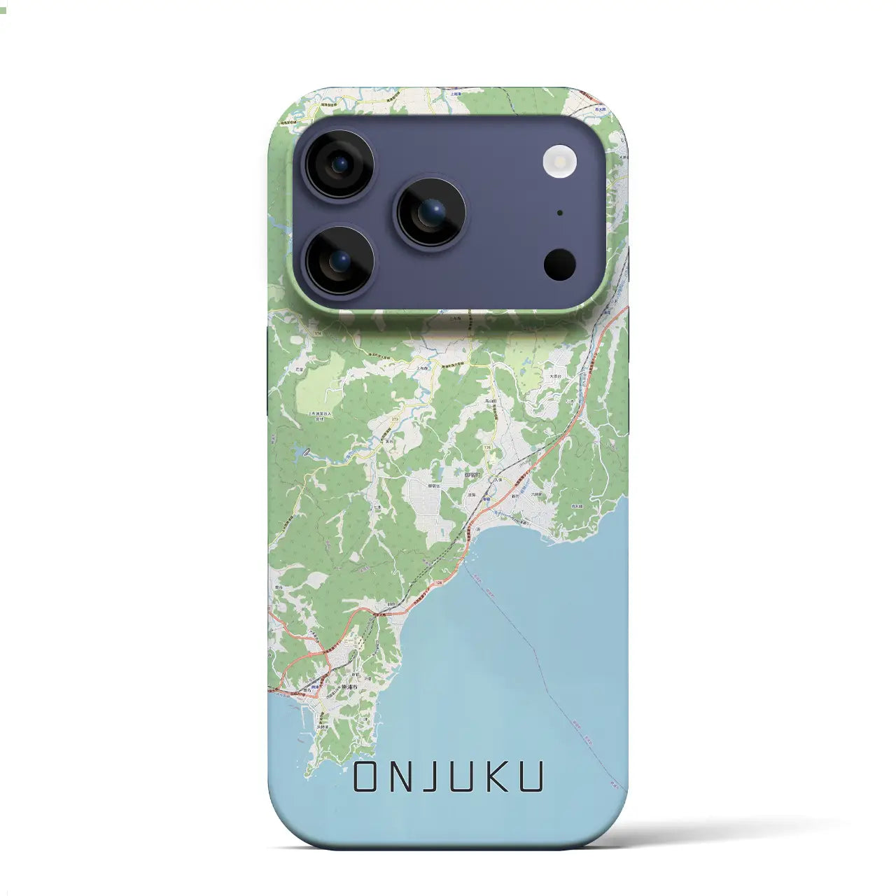 【御宿（千葉県）】地図柄iPhoneケース（バックカバータイプ）