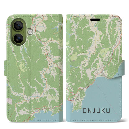 【御宿（千葉県）】地図柄iPhoneケース（手帳タイプ）