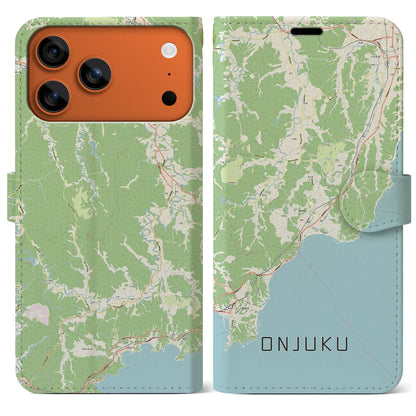 【御宿（千葉県）】地図柄iPhoneケース（手帳タイプ）
