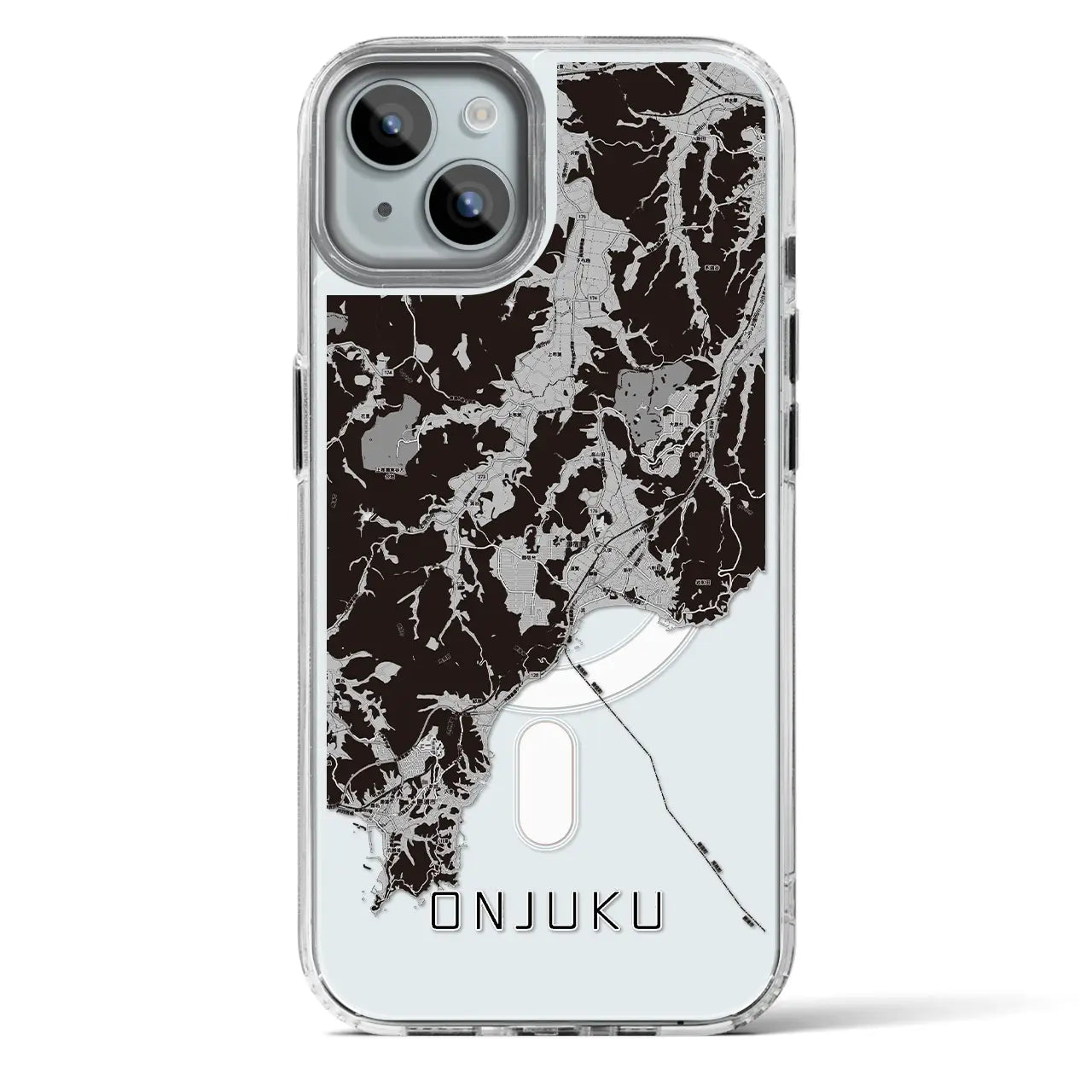 【御宿（千葉県）】地図柄iPhoneケース（MagSafeタイプ）