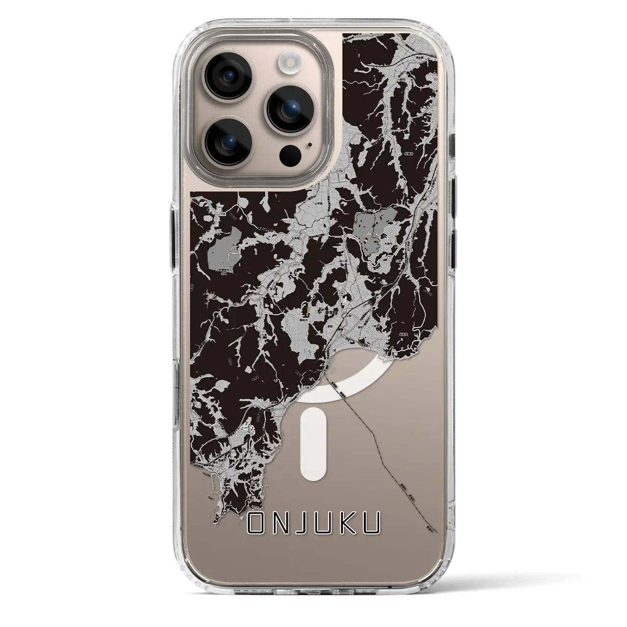 【御宿（千葉県）】地図柄iPhoneケース（MagSafeタイプ）