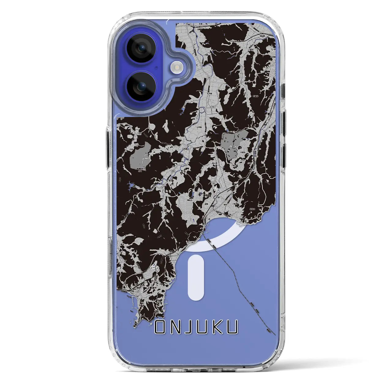 【御宿（千葉県）】地図柄iPhoneケース（MagSafeタイプ）