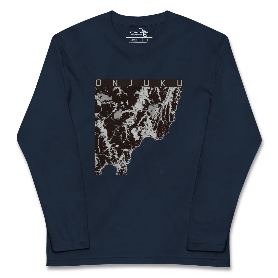 【御宿（千葉県）】地図柄ロングスリーブTシャツ
