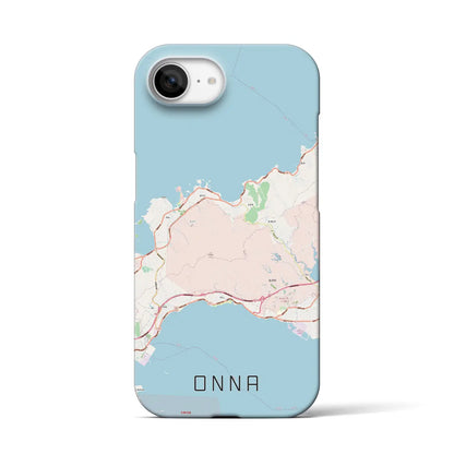 【恩納（沖縄県）】地図柄iPhoneケース（バックカバータイプ）