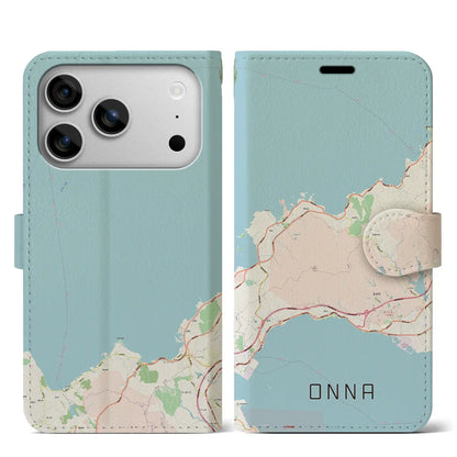 【恩納（沖縄県）】地図柄iPhoneケース（手帳タイプ）