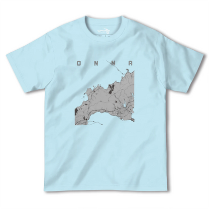 【恩納（沖縄県）】地図柄ヘビーウェイトTシャツ