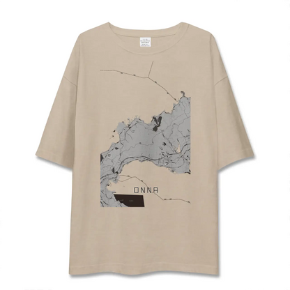 【恩納（沖縄県）】地図柄ビッグシルエットTシャツ