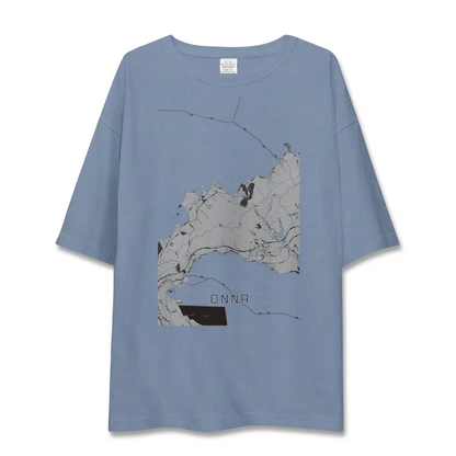 【恩納（沖縄県）】地図柄ビッグシルエットTシャツ
