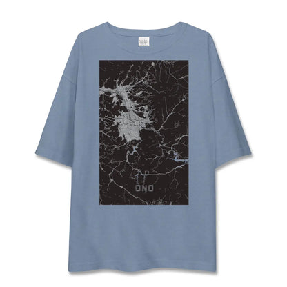 【大野（福井県）】地図柄ビッグシルエットTシャツ