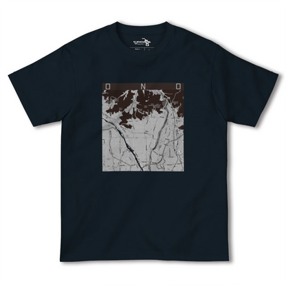 【大野（岐阜県）（岐阜県）】地図柄ヘビーウェイトTシャツ