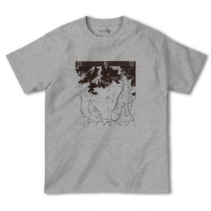 【大野（岐阜県）（岐阜県）】地図柄ヘビーウェイトTシャツ