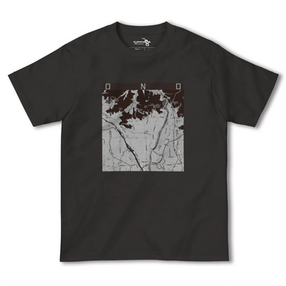 【大野（岐阜県）（岐阜県）】地図柄ヘビーウェイトTシャツ