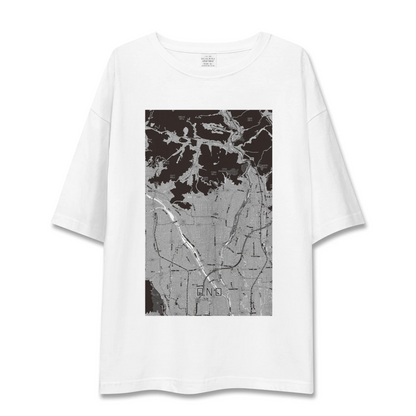 【大野（岐阜県）】地図柄ビッグシルエットTシャツ