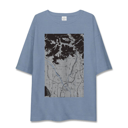 【大野（岐阜県）】地図柄ビッグシルエットTシャツ