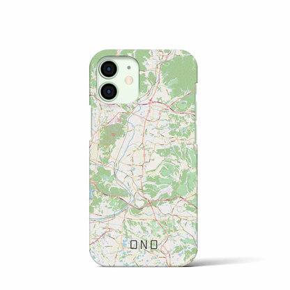 【小野（兵庫県）】地図柄iPhoneケース（バックカバータイプ）