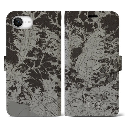 【小野（兵庫県）】地図柄iPhoneケース（手帳タイプ）