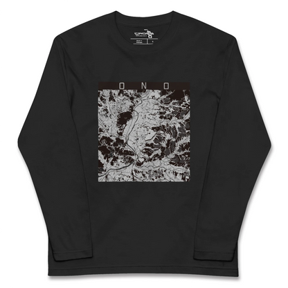 【小野（兵庫県）】地図柄ロングスリーブTシャツ
