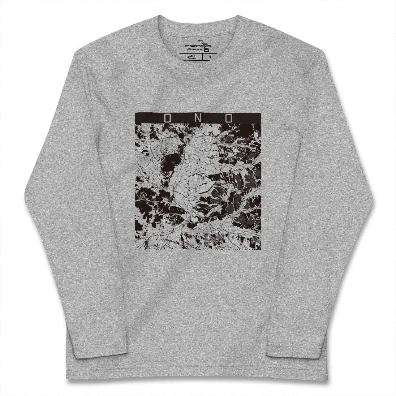 【小野（兵庫県）】地図柄ロングスリーブTシャツ
