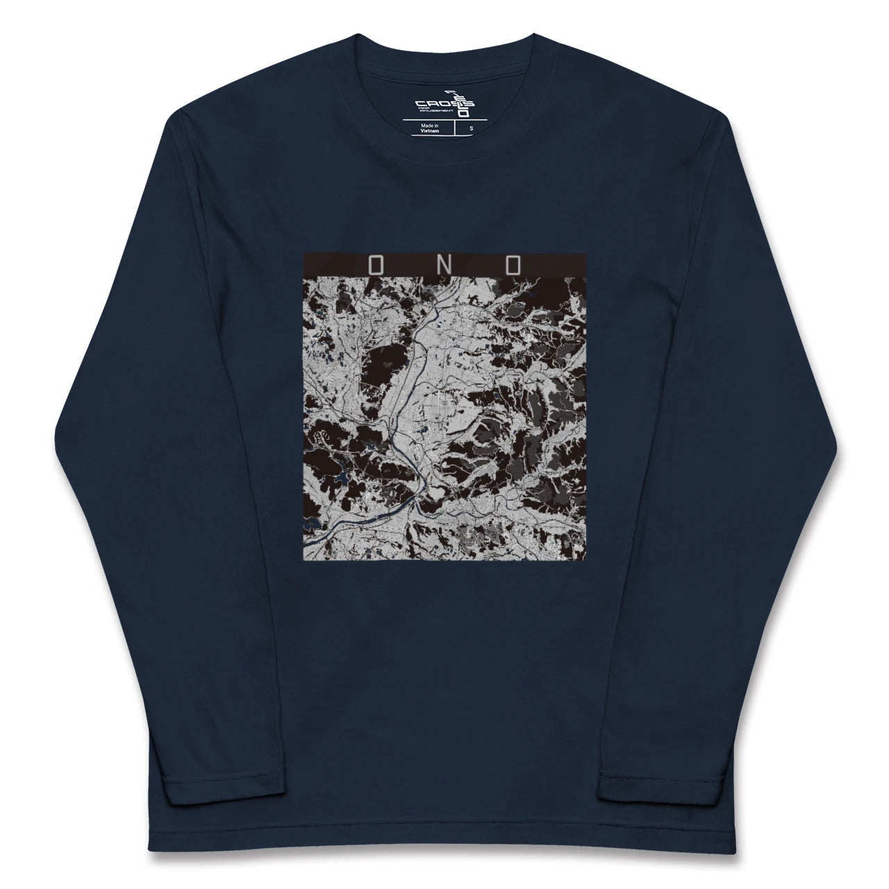 【小野（兵庫県）】地図柄ロングスリーブTシャツ